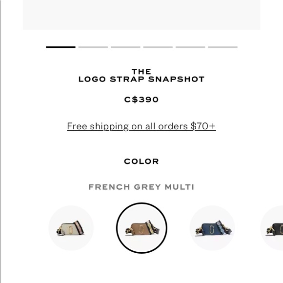 Marc Jacobs Snapshot Small Bag Taupe & White - Picture 5 of 13